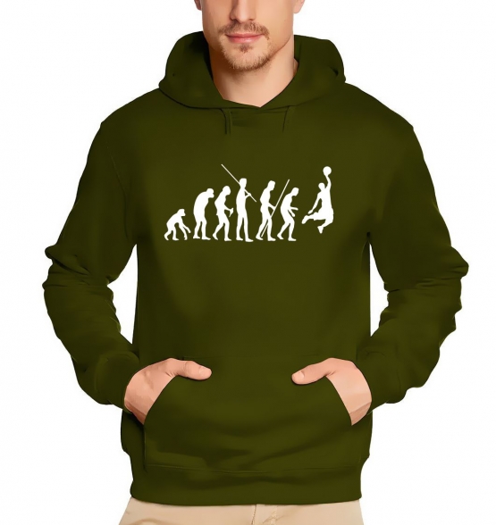 BASKETBALL evolution HOODIE SWEATSHIRT S M L XL XXXL