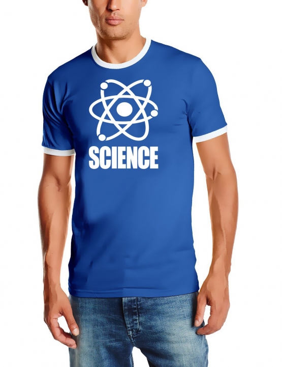 SCIENCE -  RINGER T-SHIRT S M L XL XXL XXXL