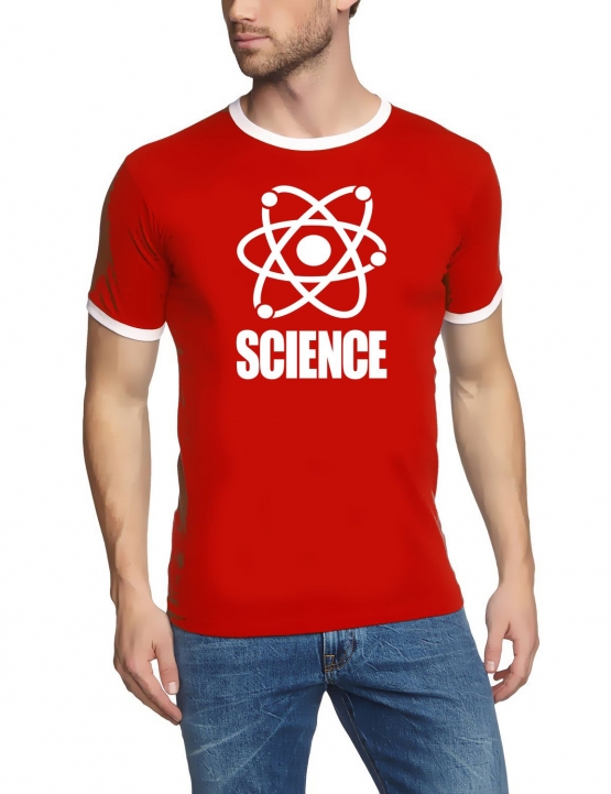 SCIENCE -  RINGER T-SHIRT S M L XL XXL XXXL