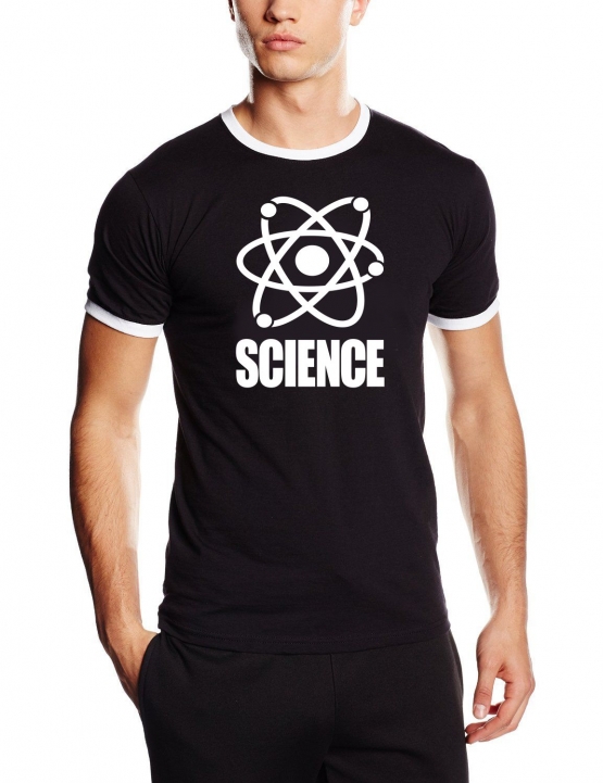 SCIENCE -  RINGER T-SHIRT S M L XL XXL XXXL