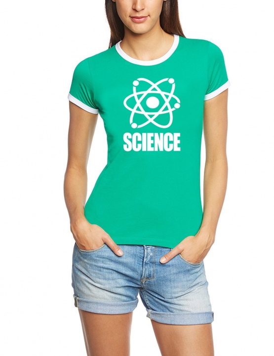 SCIENCE -  Girly RINGER T-SHIRT S M L XL