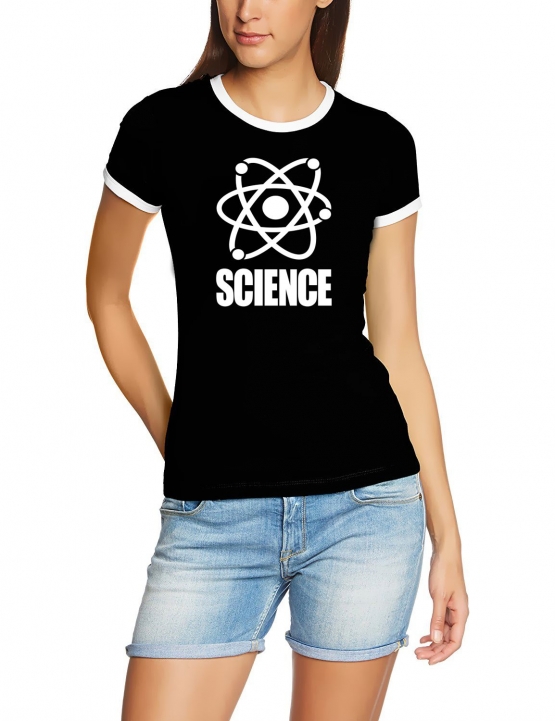 SCIENCE -  Girly RINGER T-SHIRT S M L XL