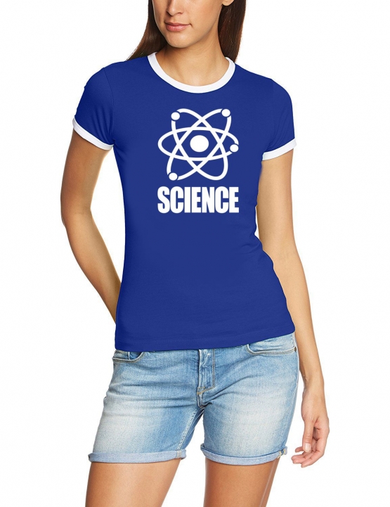 SCIENCE -  Girly RINGER T-SHIRT S M L XL