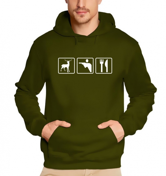 JÄGER HOODIE Sweatshirt Schützenkönig Grillen