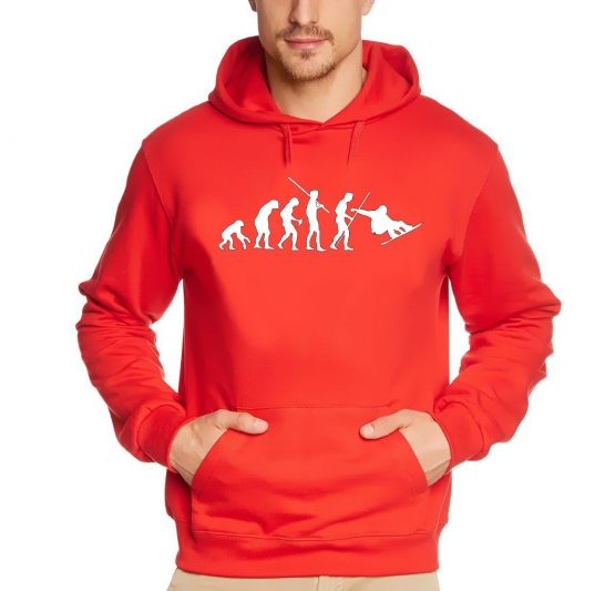 Snowboard Evolution Sweatshirt mit Kapuze Hoodie