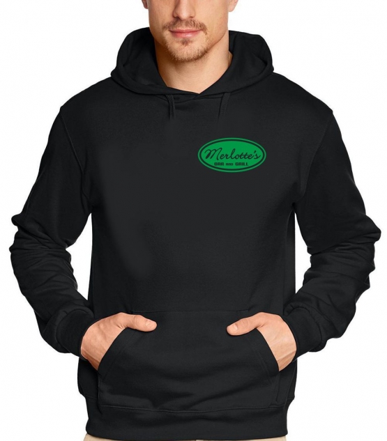 MERLOTTES bar & grill Hoodie Sweatshirt vorne + hinten