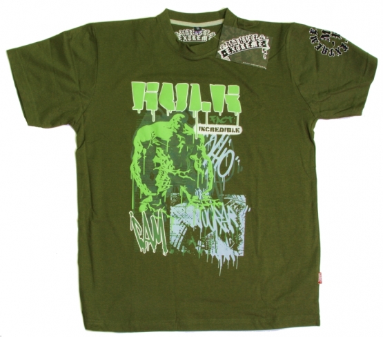 HULK - T-SHIRT - OLIV MARVEL EXTREME S M L XL