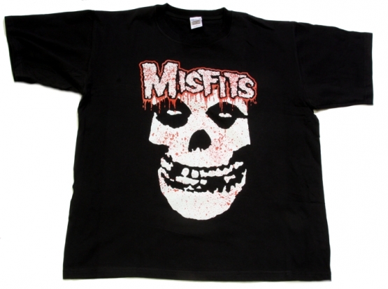 MISFITS - T-SHIRT DRUCK VORNE + HINTEN LOGO L + XL