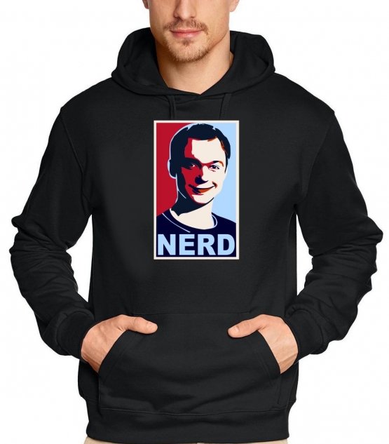 NERD Kapuzen Sweatshirt HOODIE S - XXXL