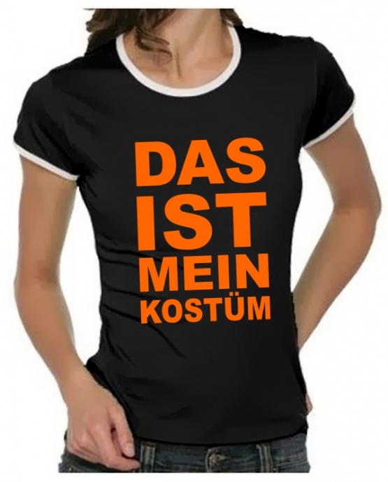 Das ist mein KOSTÜM Girly Ringer S M L XL