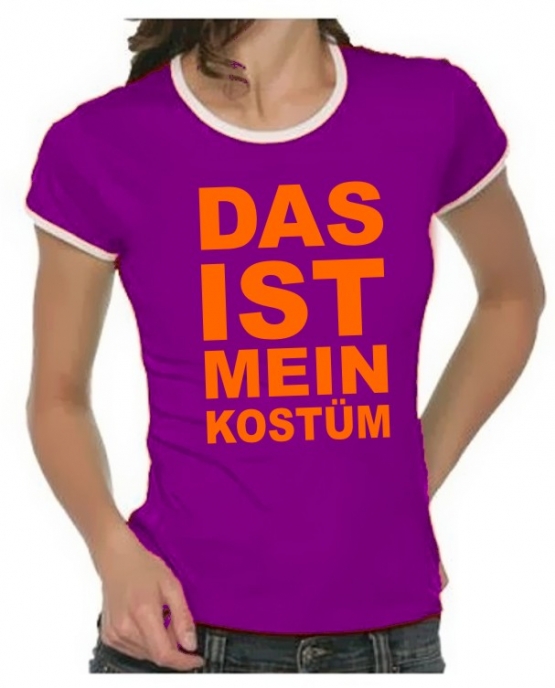 Das ist mein KOSTÜM Girly Ringer S M L XL