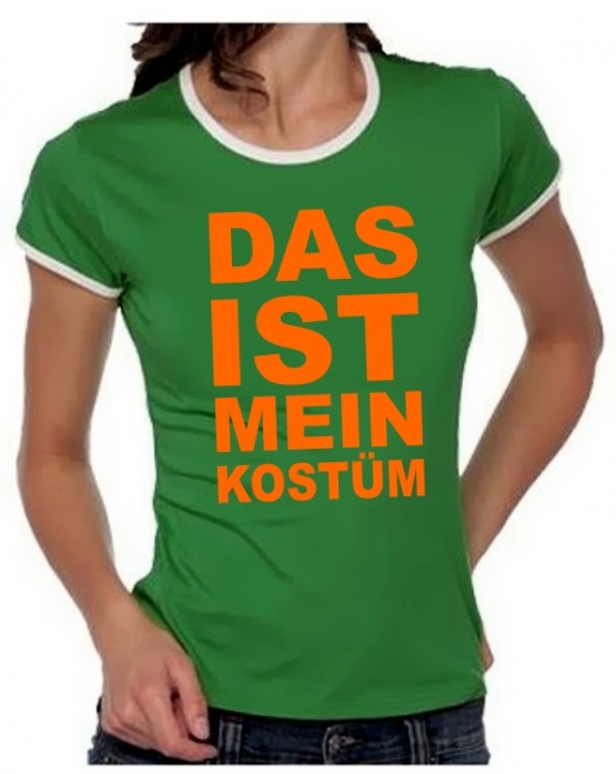 Das ist mein KOSTÜM Girly Ringer S M L XL