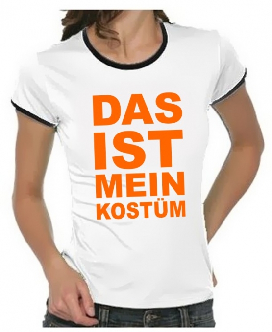 Das ist mein KOSTÜM Girly Ringer S M L XL