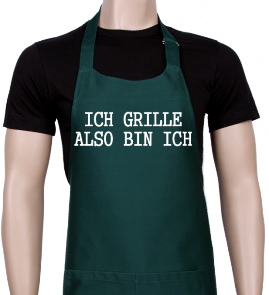 Ich grille - also bin ich ! Grillschürze Sokrates in vers. Farbe