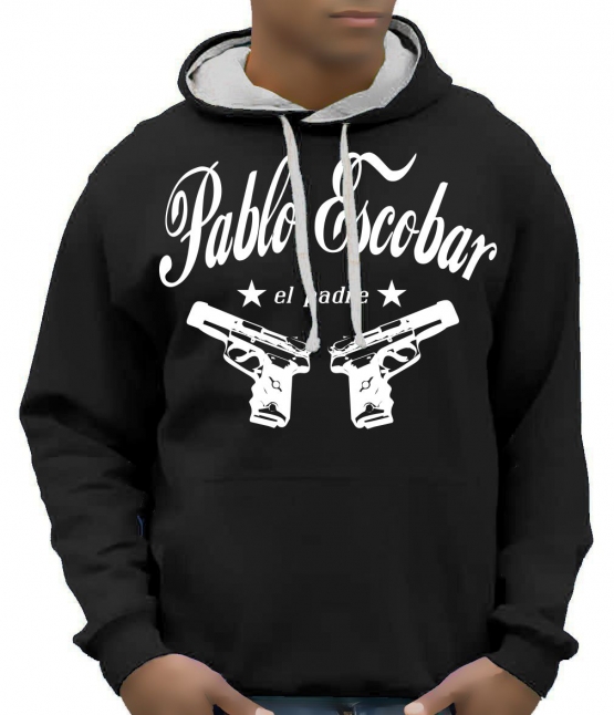 PABLO ESCOBAR - el padre Hoodie Sweatshirt der Pate Mafia - div.