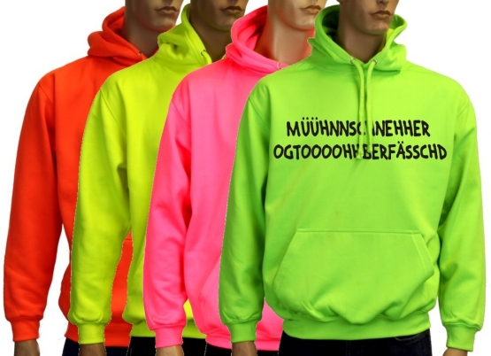 MÜHHNNCHÄHHNER OGGTOHPERHFÄSSCHD - Oktoberfest NEON SWEATSHIRT,