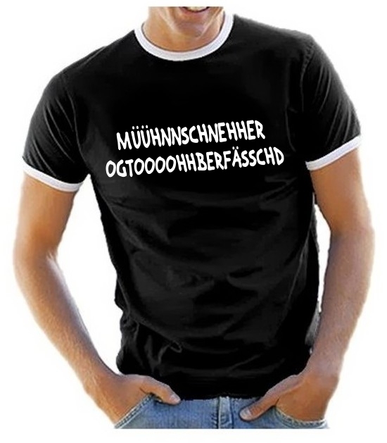 MÜHHNNCHÄHHNER OGGTOHPERHFÄSSCHD ! Ringer T-Shirt S - XXL versch