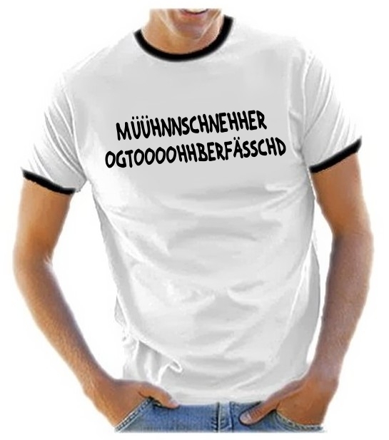 MÜHHNNCHÄHHNER OGGTOHPERHFÄSSCHD ! Ringer T-Shirt S - XXL versch