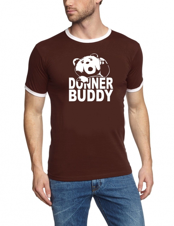 DONNER BUDDY - THUNDER SONG TEDDY fuck you thunder Ringer T-Shir