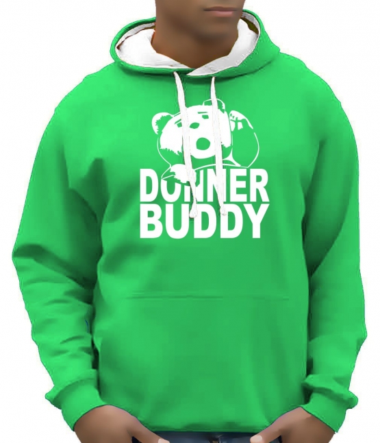 DONNER BUDDY  THUNDER SONG TEDDY fuck you thunder Sweatshirt mit