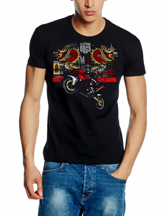 Sleeping Dogs black T-Shirt S M L XL