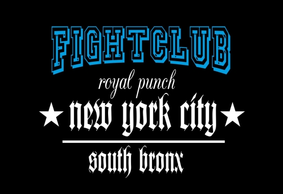 FIGHTCLUB  T-Shirt royalpunch BRONX new york city  T-Shirt