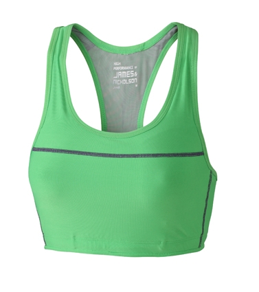 Sport Bra - SPORT BH - Racerback Gr. S M L XL green, yellow, bla