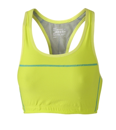 Sport Bra - SPORT BH - Racerback Gr. S M L XL green, yellow, bla