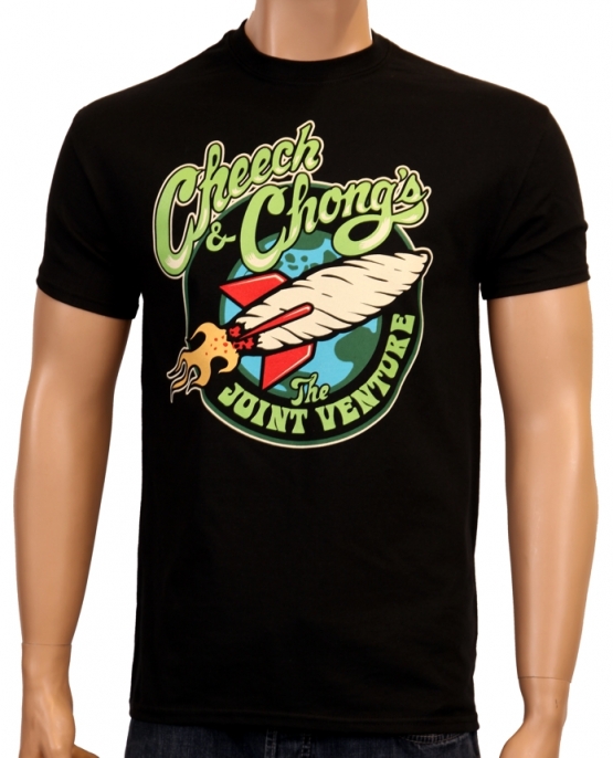 CHEECH AND CHONG joint venture - NEU - T-SHIRT, Schwarz - S M L 