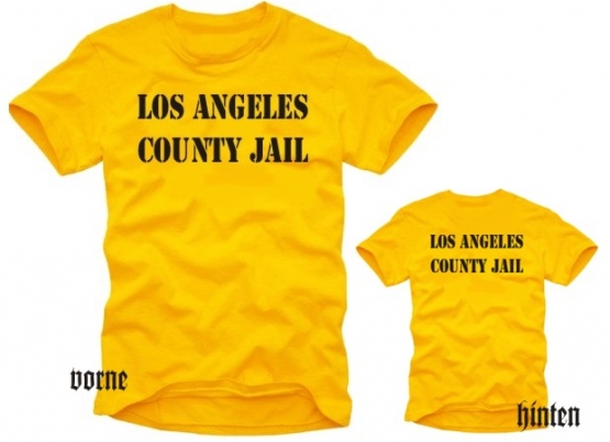 L.A. county jail TSHIRT LOS ANGELES orange KNAST T-SHIRT