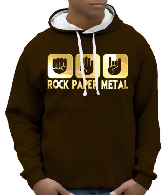 ROCK PAPER METAL - HEAVY METAL - Sweatshirt mit Kapuze - Hoodie