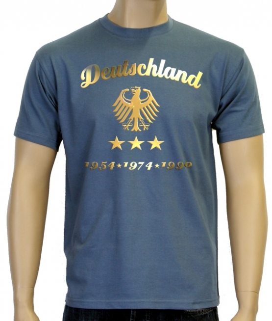 WM 2014 Fußball Deutschland Adler Gold 3 Sterne T-Shirt S M L XL