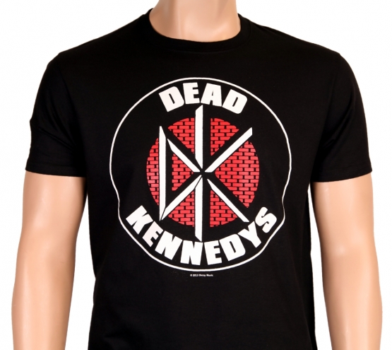 THE DEAD KENNEDYS - SCHWARZ - DK LOGO WALL BRICK - Punk - T-shir