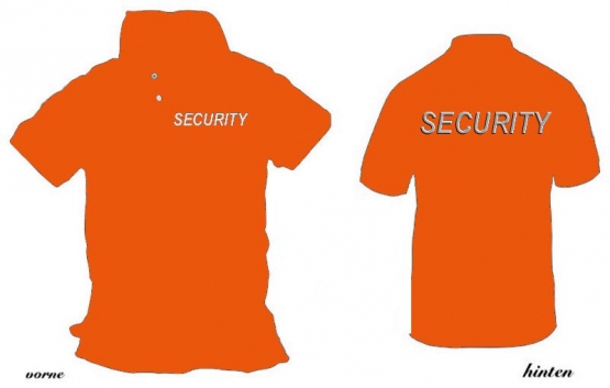 SECURITY - POLOSHIRT verschiedene Farben - reflektierende Folie