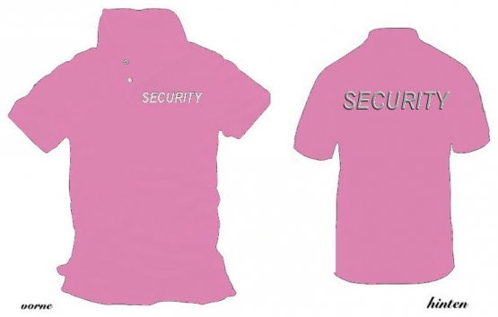 SECURITY - POLOSHIRT verschiedene Farben - reflektierende Folie