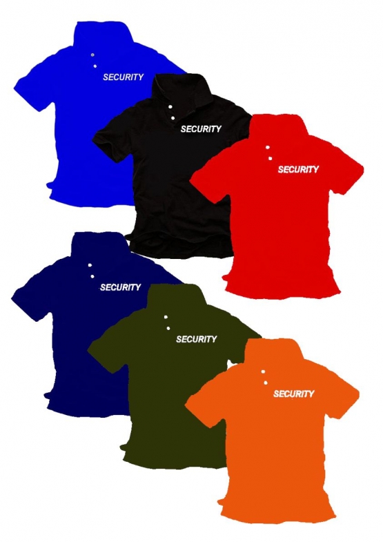 SECURITY - POLOSHIRT verschiedene Farben - reflektierende Folie