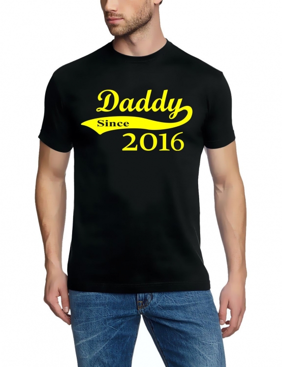 DADDY since 2016 T-Shirt div. Farben S M L XL 2XL 3XL 4XL 5XL