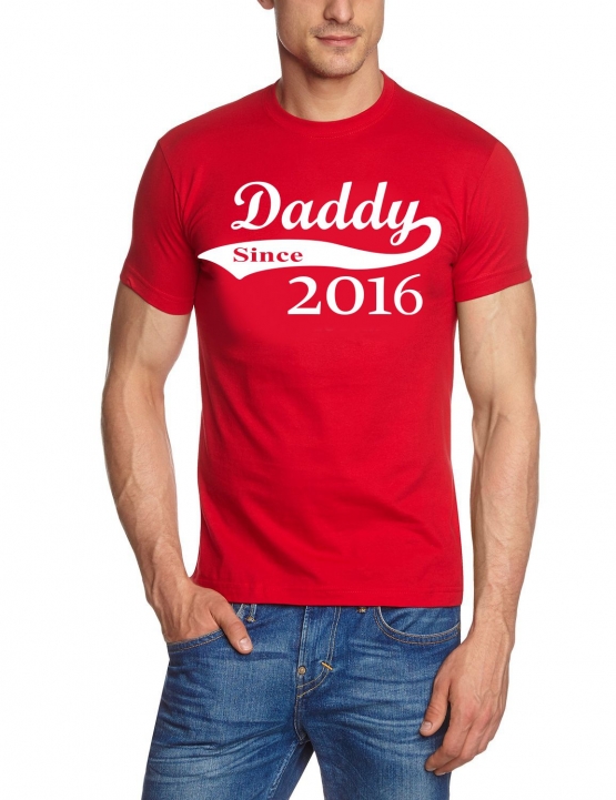 DADDY since 2016 T-Shirt div. Farben S M L XL 2XL 3XL 4XL 5XL