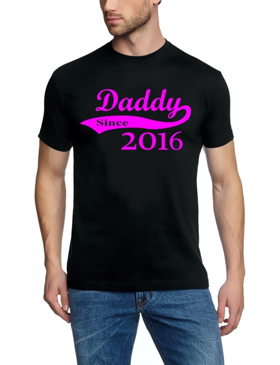 DADDY since 2016 T-Shirt div. Farben S M L XL 2XL 3XL 4XL 5XL