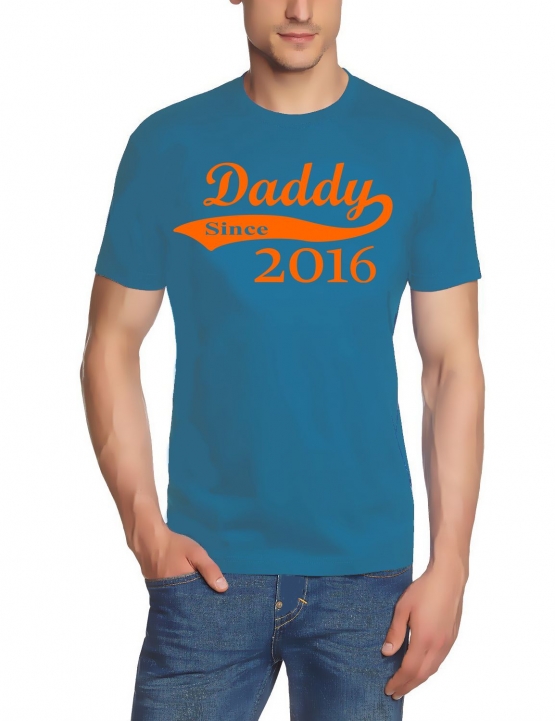 DADDY since 2016 T-Shirt div. Farben S M L XL 2XL 3XL 4XL 5XL