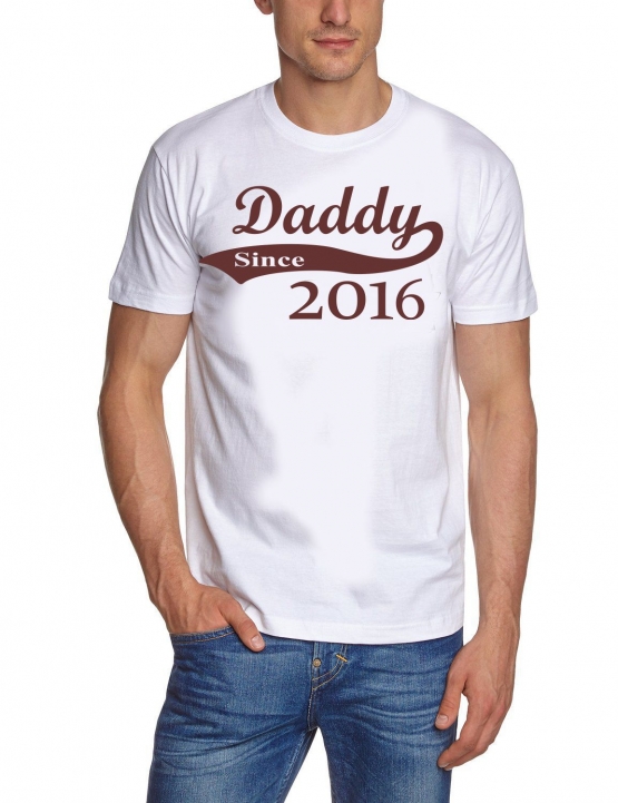 DADDY since 2016 T-Shirt div. Farben S M L XL 2XL 3XL 4XL 5XL