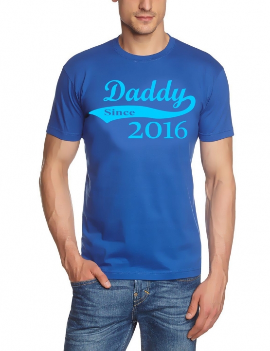 DADDY since 2016 T-Shirt div. Farben S M L XL 2XL 3XL 4XL 5XL