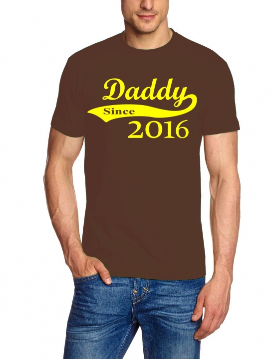 DADDY since 2016 T-Shirt div. Farben S M L XL 2XL 3XL 4XL 5XL