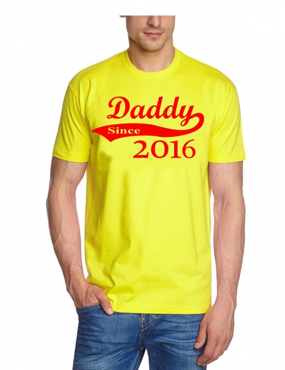 DADDY since 2016 T-Shirt div. Farben S M L XL 2XL 3XL 4XL 5XL