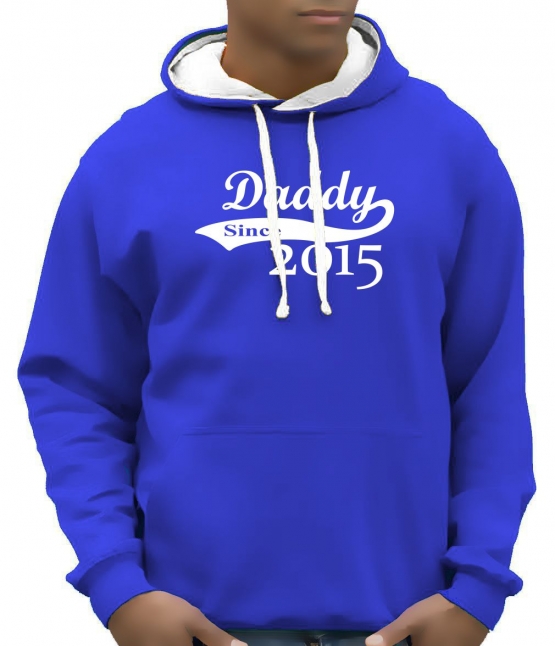 DADDY since 2015 - Hoodie Sweatshirt mit Kapuze Hoodie Sweater S