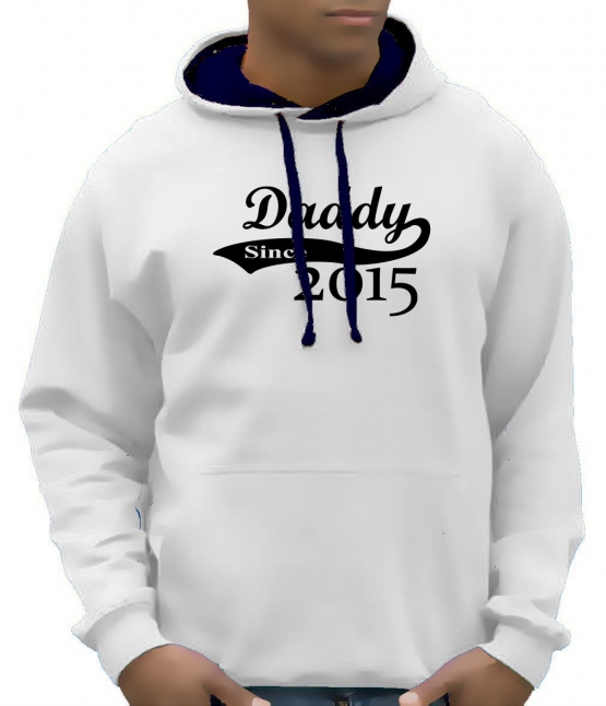 DADDY since 2015 - Hoodie Sweatshirt mit Kapuze Hoodie Sweater S