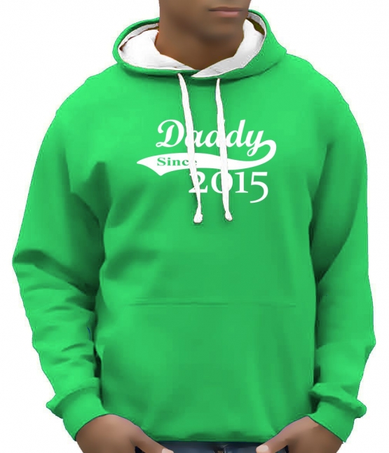 DADDY since 2015 - Hoodie Sweatshirt mit Kapuze Hoodie Sweater S