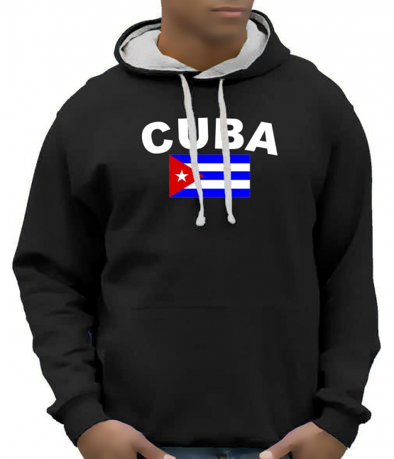 CUBA FLAGGE KUBA Hoodie Sweatshirt mit Kapuze Hoodie Sweater S M