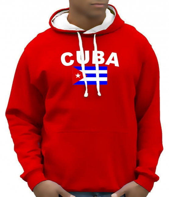 CUBA FLAGGE KUBA Hoodie Sweatshirt mit Kapuze Hoodie Sweater S M