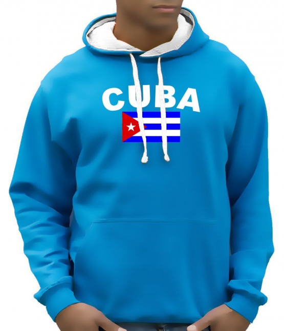 CUBA FLAGGE KUBA Hoodie Sweatshirt mit Kapuze Hoodie Sweater S M